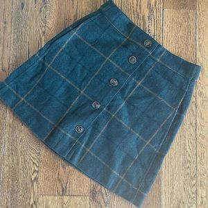 Madewell Plaid Mini-Skirt